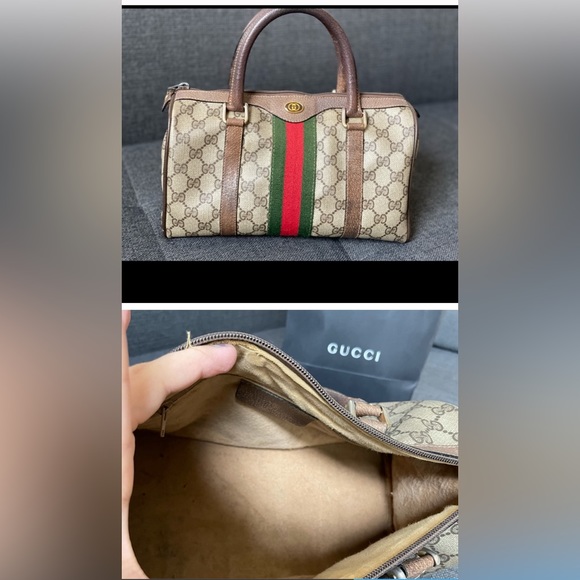 Gucci Vintage Sherry Line Canvas Bag - Picture 2 of 6